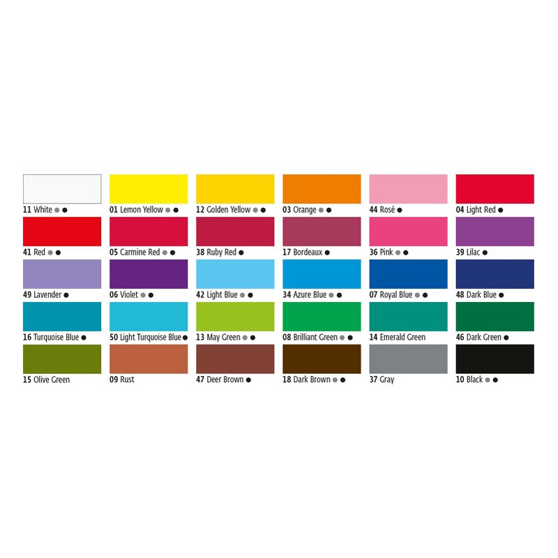 KREUL peinture textile JAVANA, jaune, 50 ml, base aqueuse